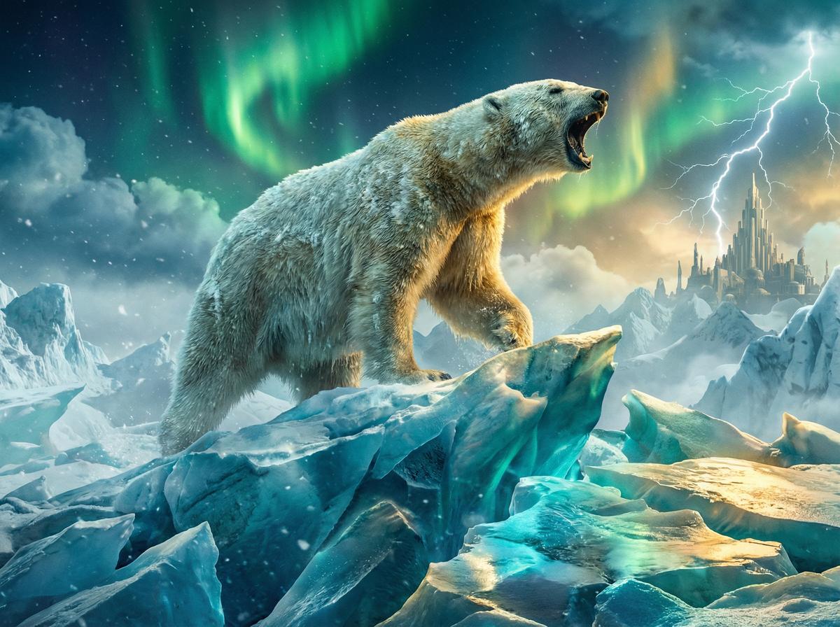 真实偷拍-北极熊冰川巡游视频